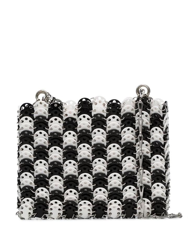 Paco Rabanne Iconic 1969 Disc-embellished Shoulder Bag - Black