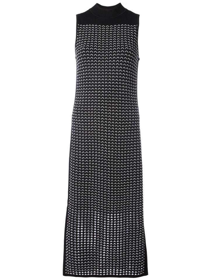 Rag & Bone High Neck Mid Dress - Black