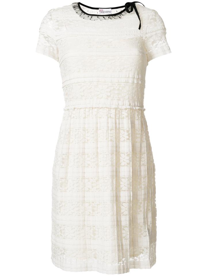 Red Valentino Lace Dress - White