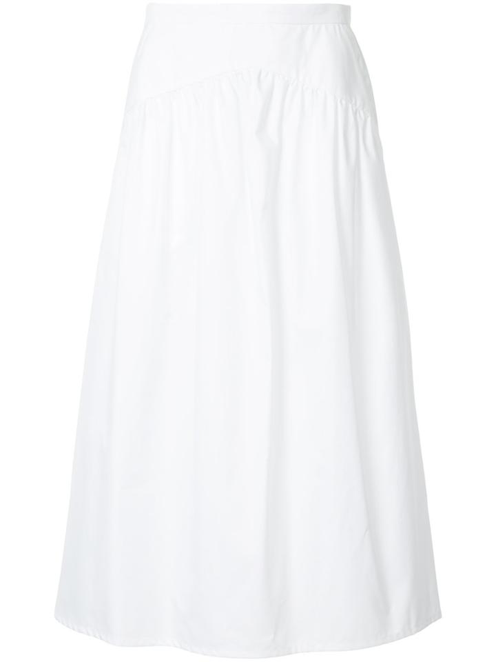 Atlantique Ascoli Flared Skirt - White