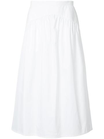 Atlantique Ascoli Flared Skirt - White
