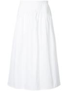 Atlantique Ascoli Flared Skirt - White