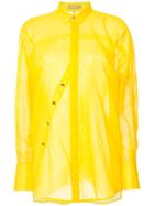 Nehera Asymmetric Buttoned Shirt - Yellow & Orange