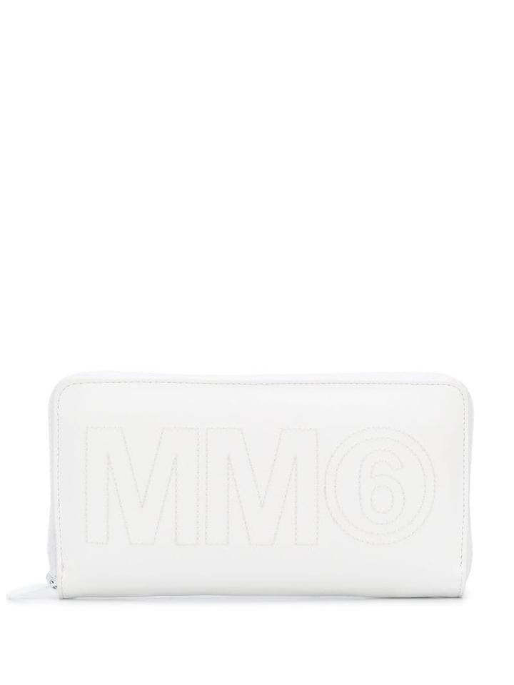 Mm6 Maison Margiela Stitched Logo Wallet - White
