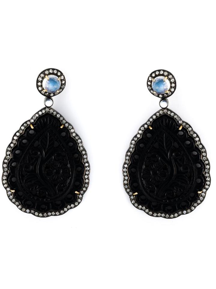 Gemco Agate Tear Drop Earrings