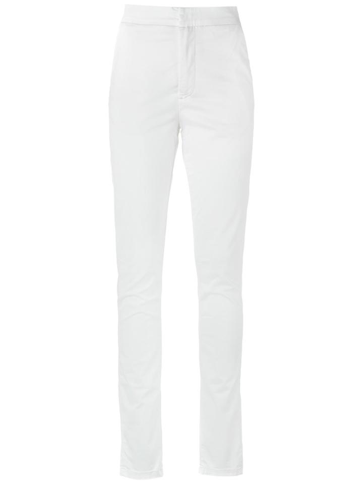 Amapô High Waist Skinny Trousers - White