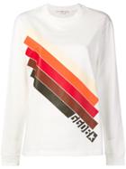 Golden Goose Deluxe Brand Stripe Print Sweatshirt - White