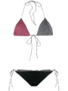 Oseree Lumiere Halterneck Bikini Set - Black