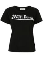 We11done Logo Print T-shirt - Black