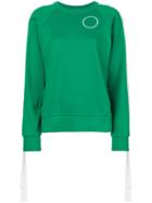 Monse Press Stud Sleeve Sweatshirt - Green