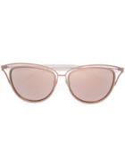 Monique Lhuillier Cutout Sunglasses - Metallic