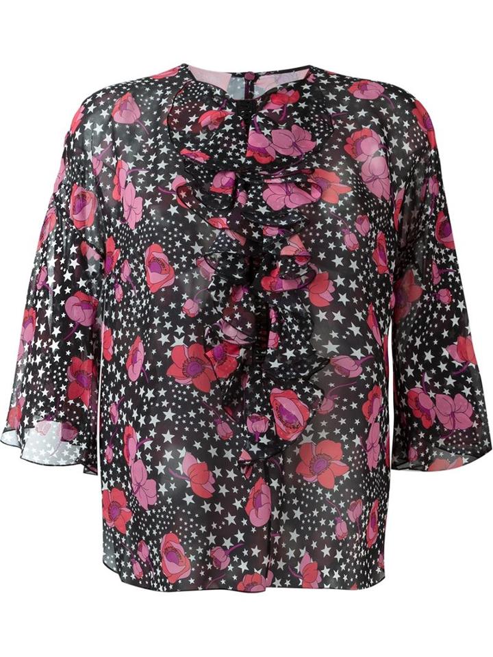 Giamba Flower And Star Print Blouse