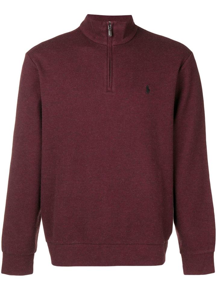 Ralph Lauren Quarter-zip Sweater - Red