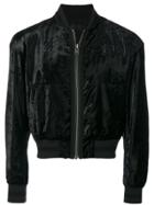 Haider Ackermann Velvet Style Bomber - Black