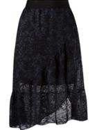 Cecilia Prado Mid-length Knitted Skirt, Women's, Size: Medium, Blue, Acrylic/polyamide/viscose