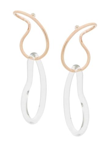 Annika Inez Endless Glassy Earrings - Gold