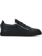 Giuseppe Zanotti Design Frankie Low-top Sneakers, Men's, Size: 43, Blue, Leather/rubber