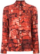 Jean Paul Gaultier Vintage Brick Print Shirt - Multicolour