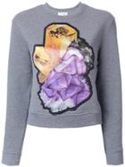 Carven Crystal Motif Sweatshirt - Grey