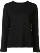 Yohji Yamamoto Round Neck T-shirt, Women's, Size: 2, Black, Wool