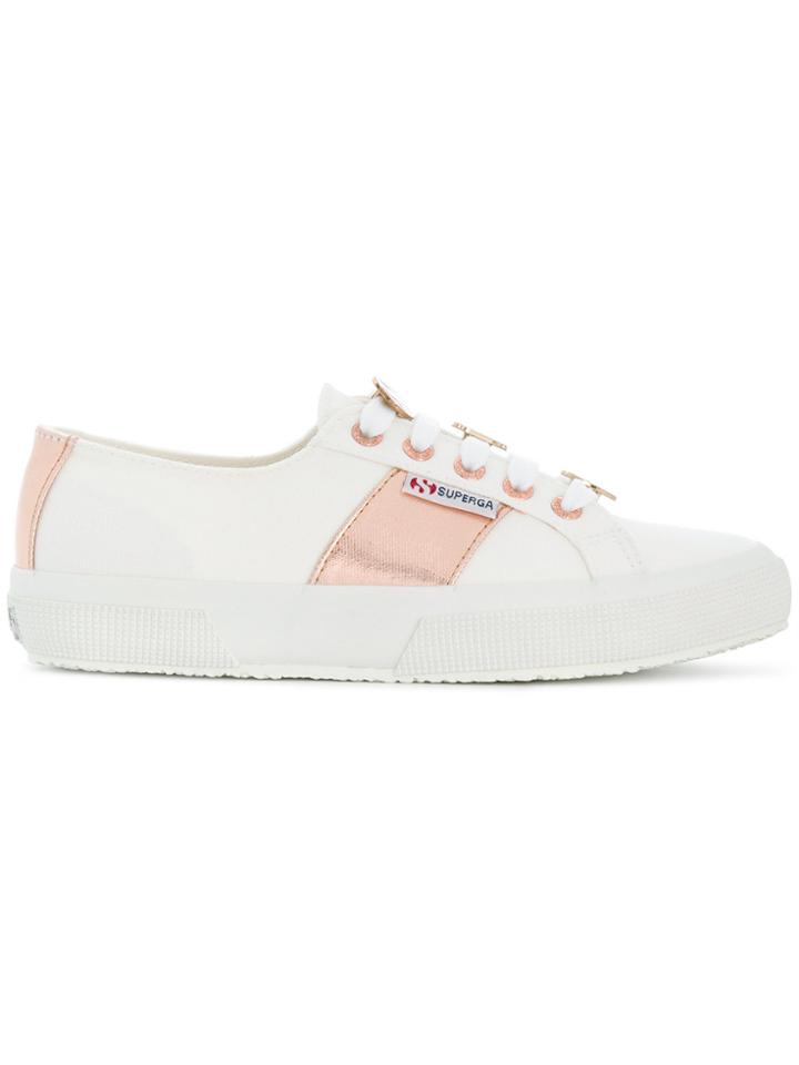 Superga Panelled Sneakers - White