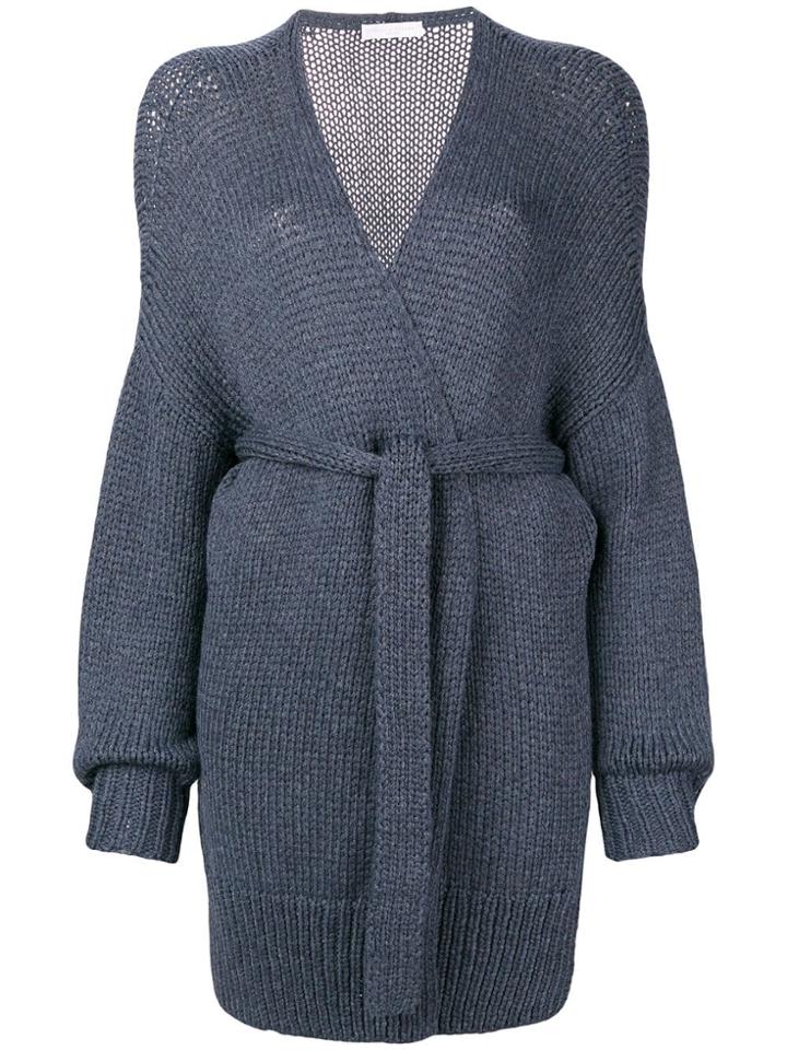 Fabiana Filippi Belted Cardigan - Blue