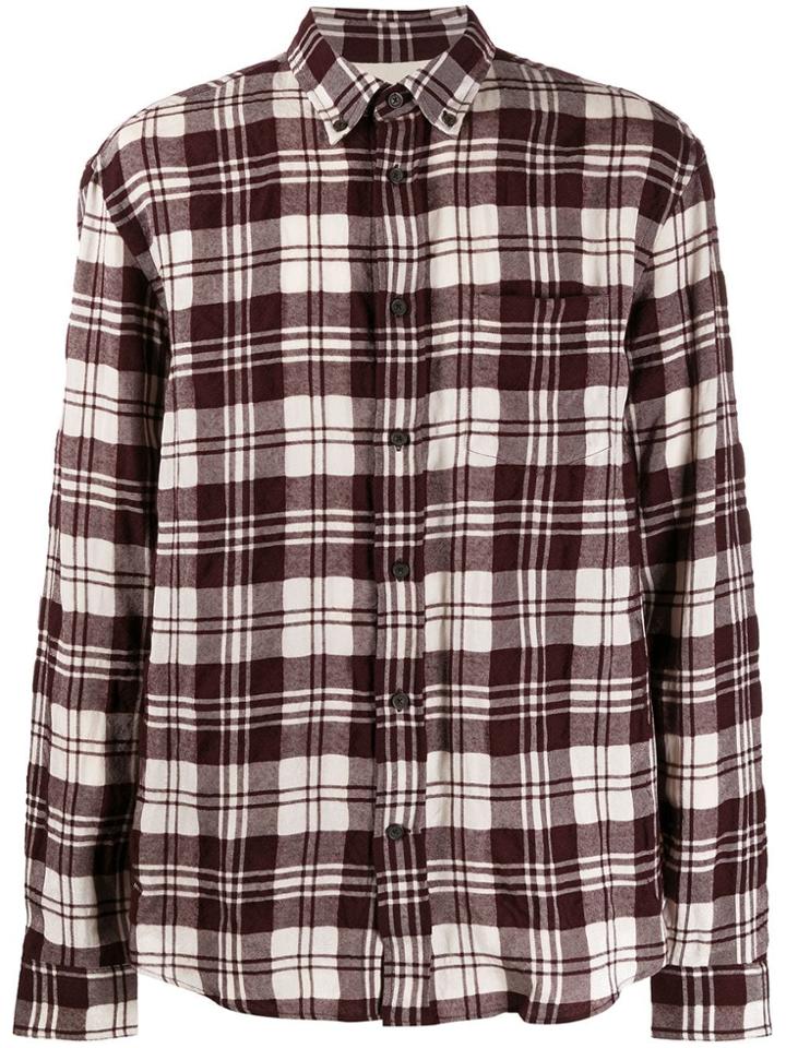 Acne Studios Shadow Check Shirt - Brown