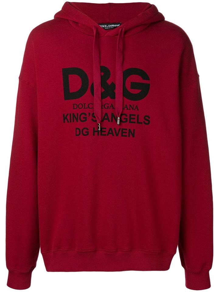 Dolce & Gabbana King's Angels Hoodie - Red