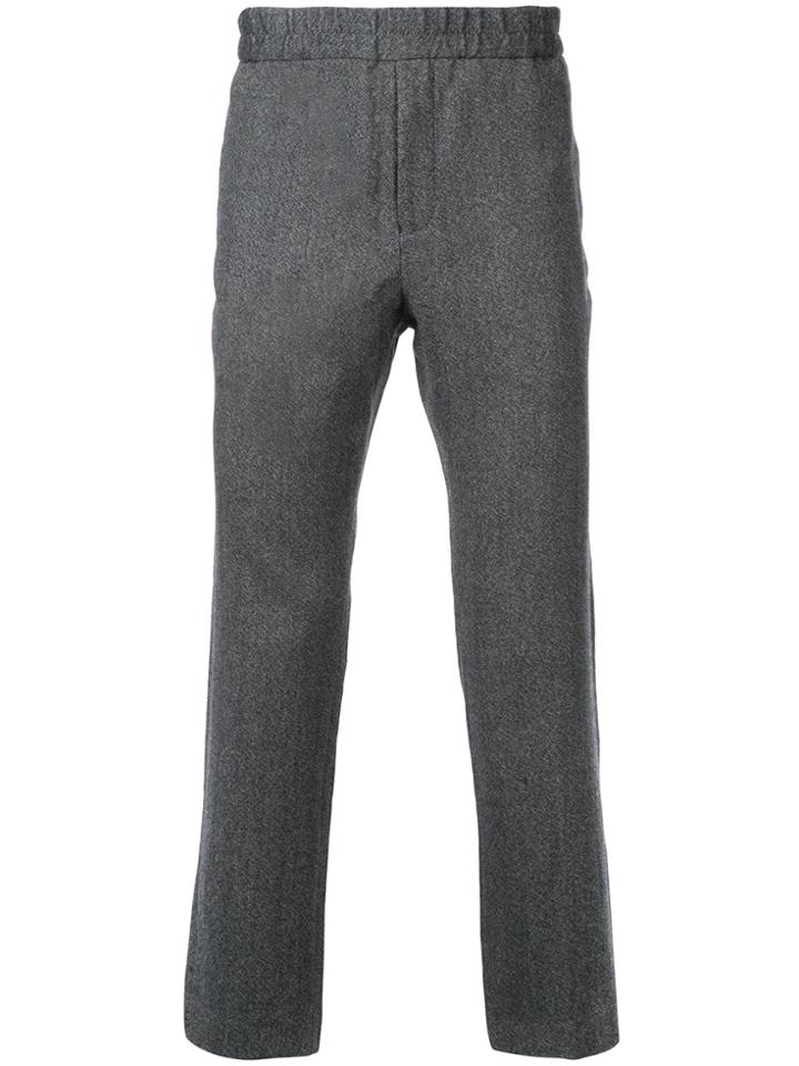 Estnation Elastic Waist Pants - Grey