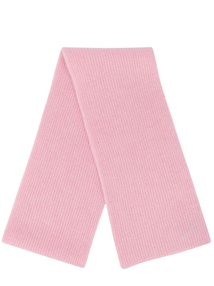 N.peal Ribbed Knit Scarf - Pink
