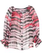 Aje Le Corsaire Blouse - Pink & Purple