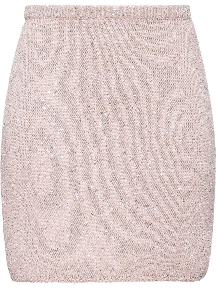 Miu Miu Sequin Skirt - Pink