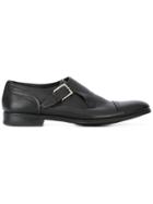 Fabi Buckled Monk Shoes - Black