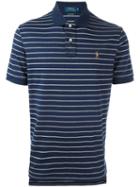 Polo Ralph Lauren Striped Logo Polo Shirt, Men's, Size: Large, Blue, Cotton