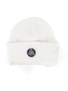 Silver Spoon Attire Dotted Mesh Veil Beanie Hat