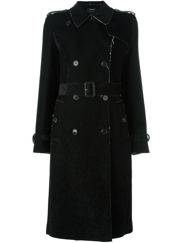 Maison Margiela Belted Trench Coat - Black