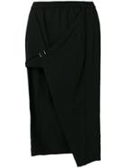 Ilaria Nistri Asymmetric Frilled Skirt - Black