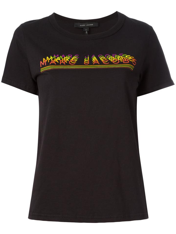 Marc Jacobs Logo Print T-shirt, Women's, Size: Small, Black, Cotton