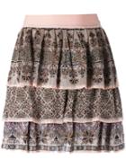 Cecilia Prado - Knit Mini Skirt - Women - Viscose - M, Beige, Viscose