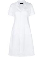 Rokh Shortsleeved Shirt Dress - White