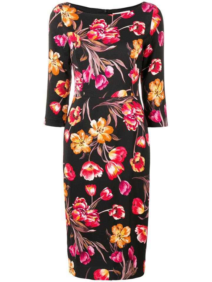 Goat Goddess Pencil Dress - Black