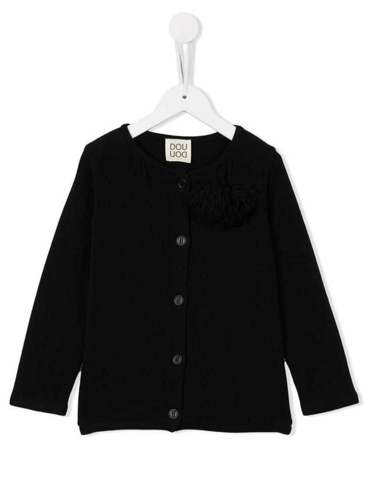 Douuod Kids Round Neck Cardigan, Girl's, Size: 8 Yrs, Black