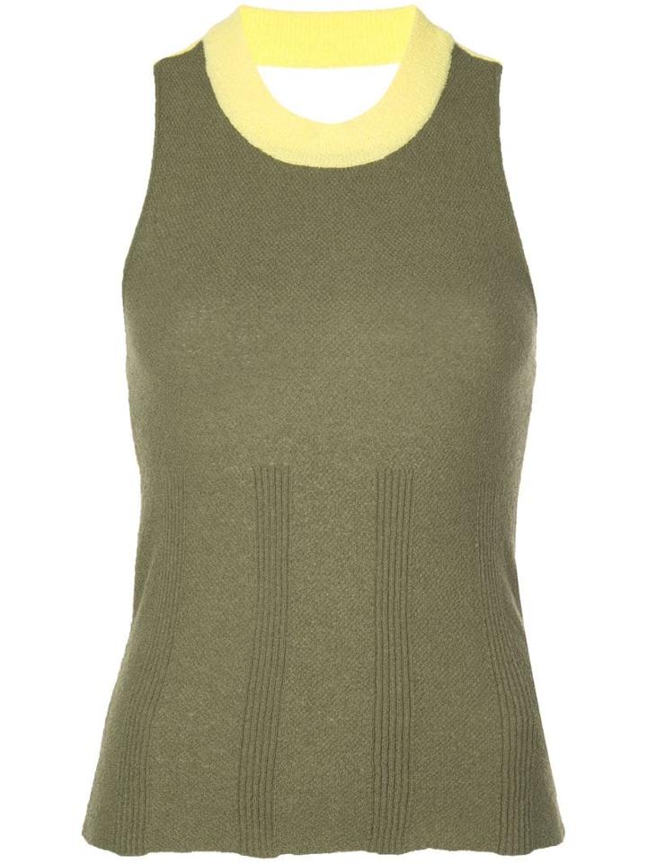 Eckhaus Latta Two-tone Tank Top - Green