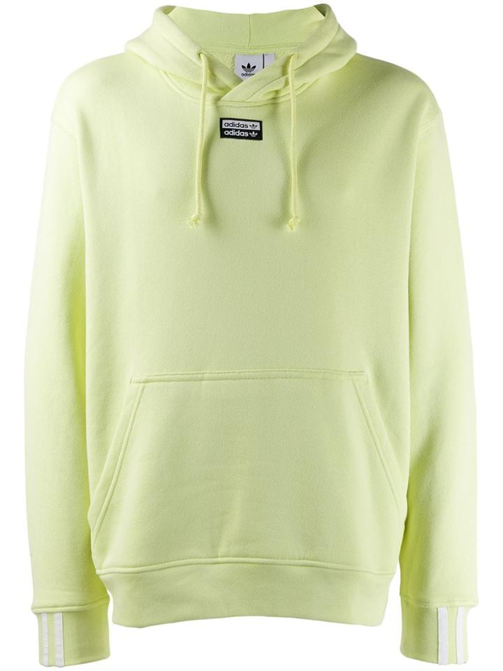 Adidas Logo Print Hoodie - Yellow