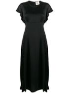 Semicouture Satin Dress - Black