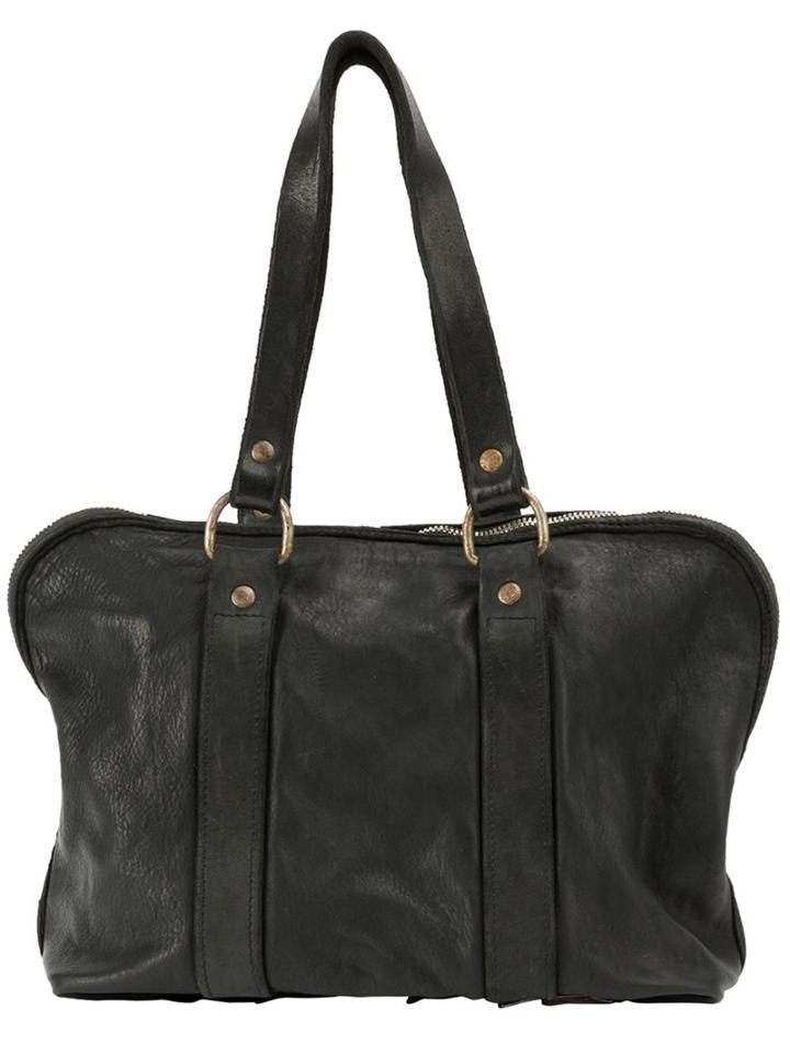 Guidi Double Handles Tote, Women's, Black