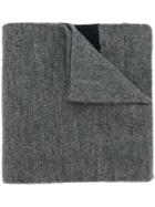 Oamc Logo Knitted Scarf - Grey