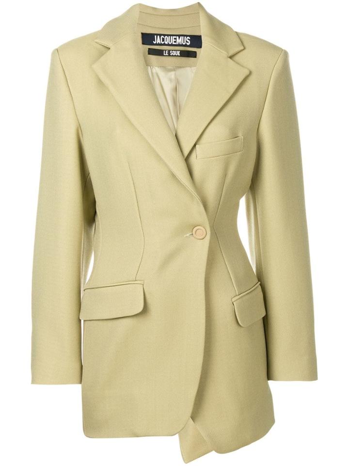 Jacquemus Asymmetric Fitted Blazer - Neutrals