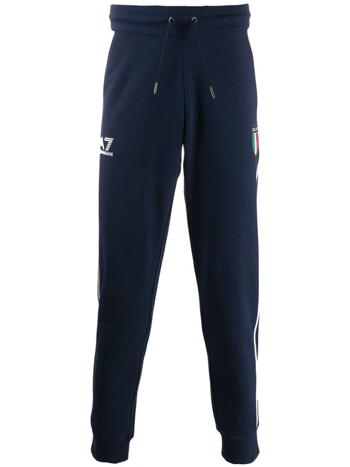 Ea7 Emporio Armani Italia Track Trousers - Blue