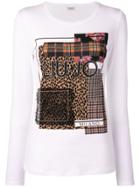 Liu Jo Patchwork Knitted Top - White